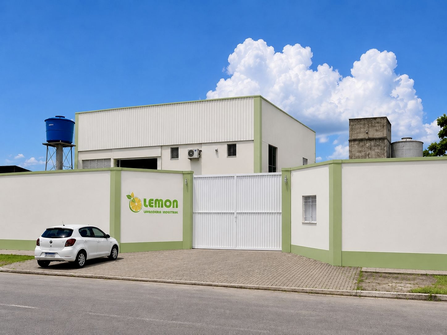 Fachada da Lemon Lavanderia Industrial